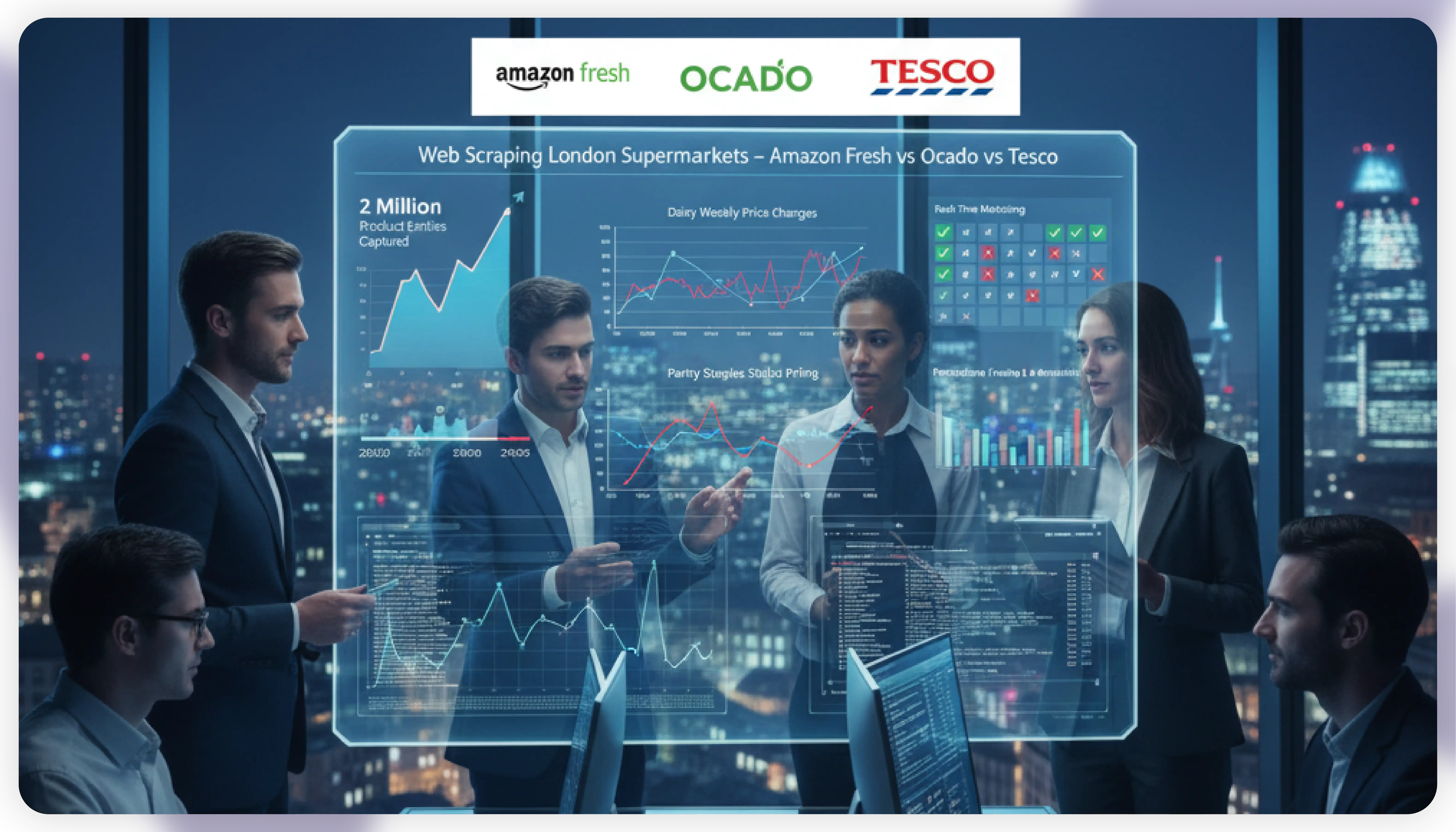 Web Scraping London Supermarkets – Amazon Fresh vs Ocado vs Tesco